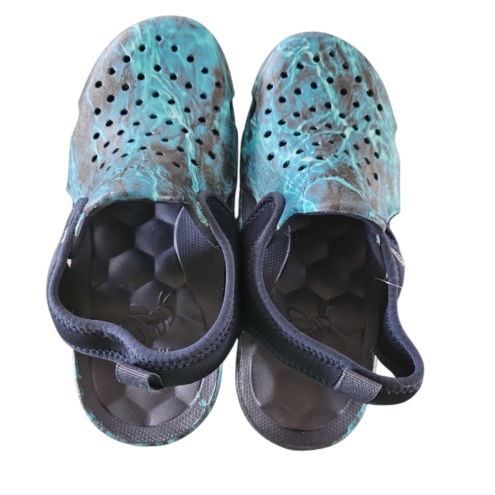 Joybees Size 4‎ Kids Blue Water Shoes Clogs New - Picture 3 of 5